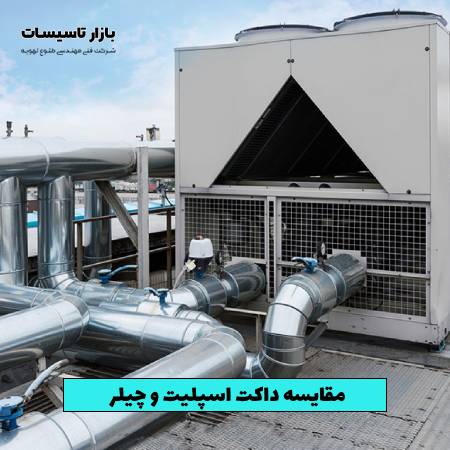 مقایسه داکت اسپلیت و چیلر از نظر قیمت